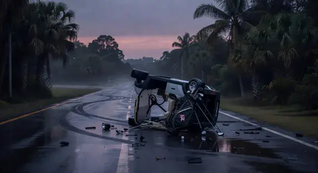 Claims of Tiger Woods rollover crash and DUI arrest in Florida unverified