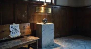 Jack Hughes questions Hockey Hall of Fame's possession of puck from U.S. Olympic men's hockey gold-medal goal