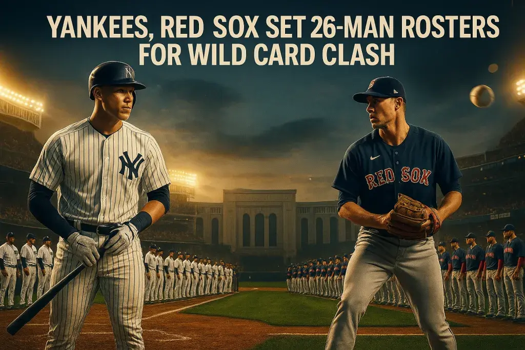 Yankees, Red Sox Set 26-Man Rosters For Wild Card Clash