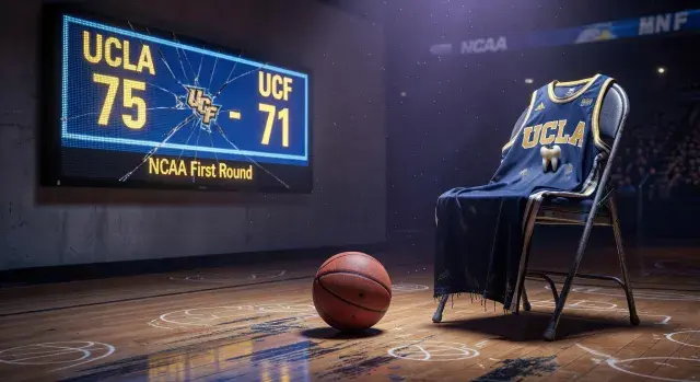 UCLA defeats UCF 75-71 in NCAA Tournament first round as Skyy Clark plays through chipped tooth