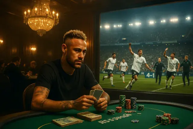 Neymar Attends Poker Tournament While Santos Rout Universidad Central 4-1