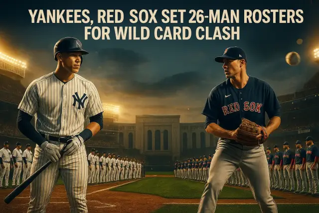Yankees, Red Sox Set 26-Man Rosters For Wild Card Clash